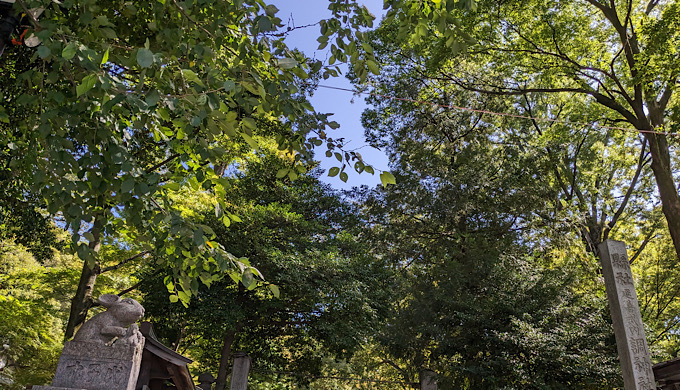 調神社入口