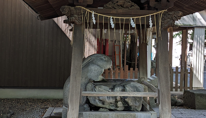 調神社の手水者舎